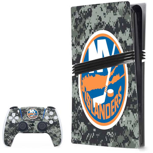 NHL New York Islanders Camo PS5 Pro Bundle Skin